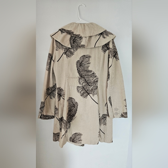 Anthropologie Elevenses Ruffled plume jacket size 12 (Chloe - Amanda Seyfried ) - Picture 2 of 5